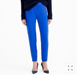 J CREW Sydney Turner Joggers Crepe Zipper Pocket Pant